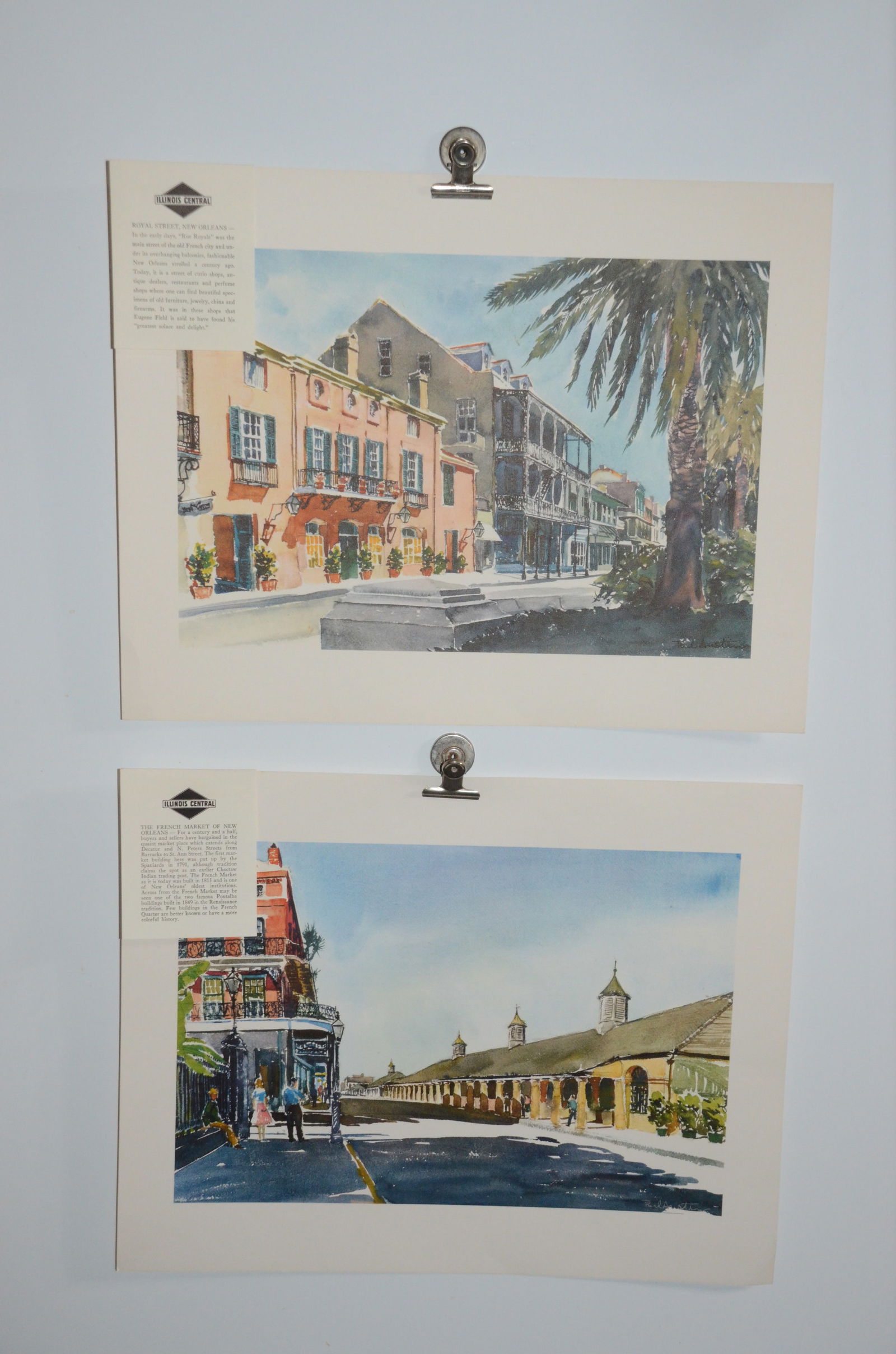 Illinois Central RR-Set of Four New Orleans Area Prints (1 of 6)