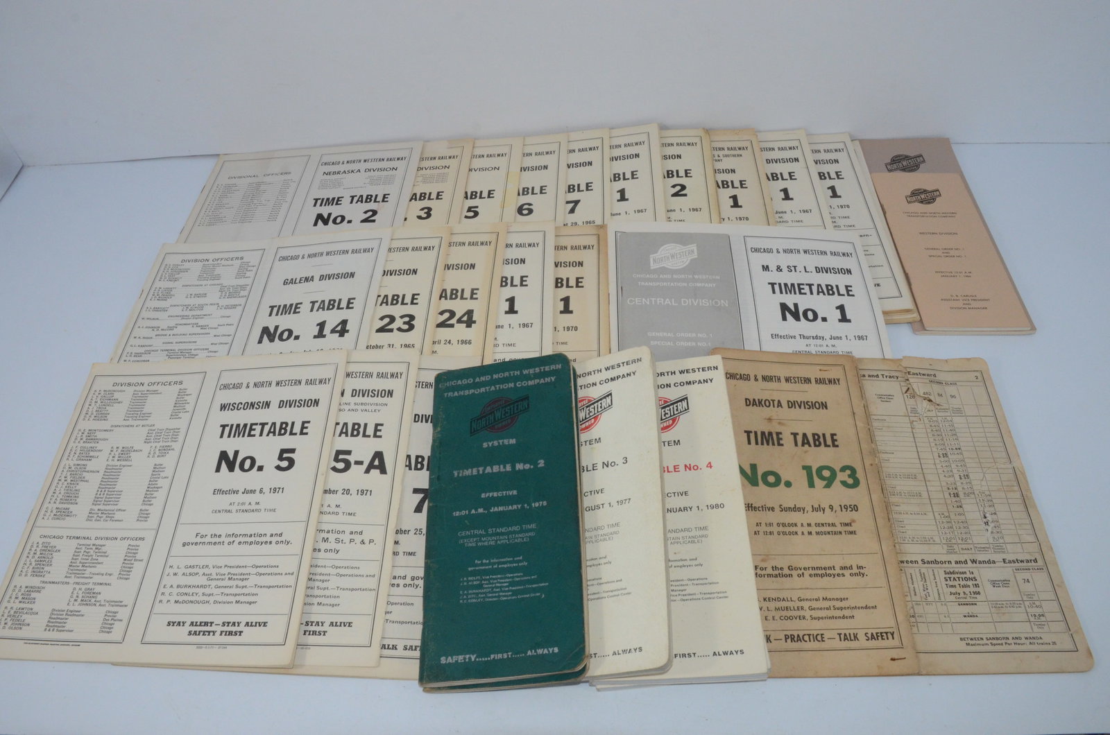 Chicago and Northwestern RY-50 Employee Timetables (1 of 2)