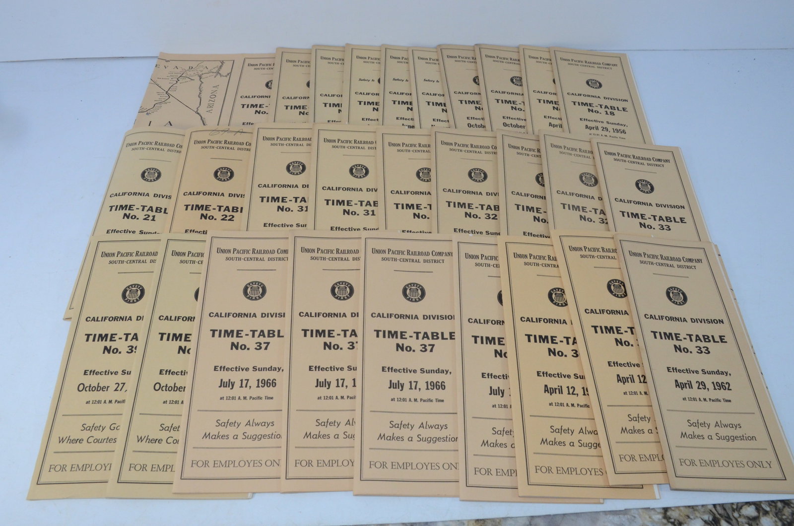 Union Pacific RR 62 Mixed Employee Timetables-California and Utah Divisions (1 of 2)
