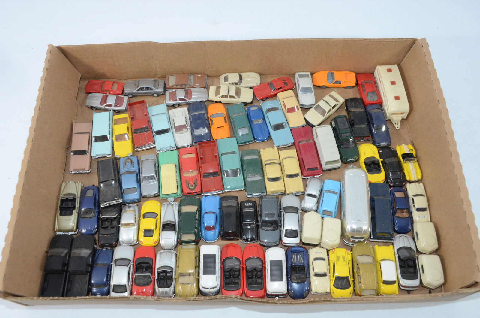 Over 75 HO Scale Cars, Trucks, and Camper Trailers (1 of 1)