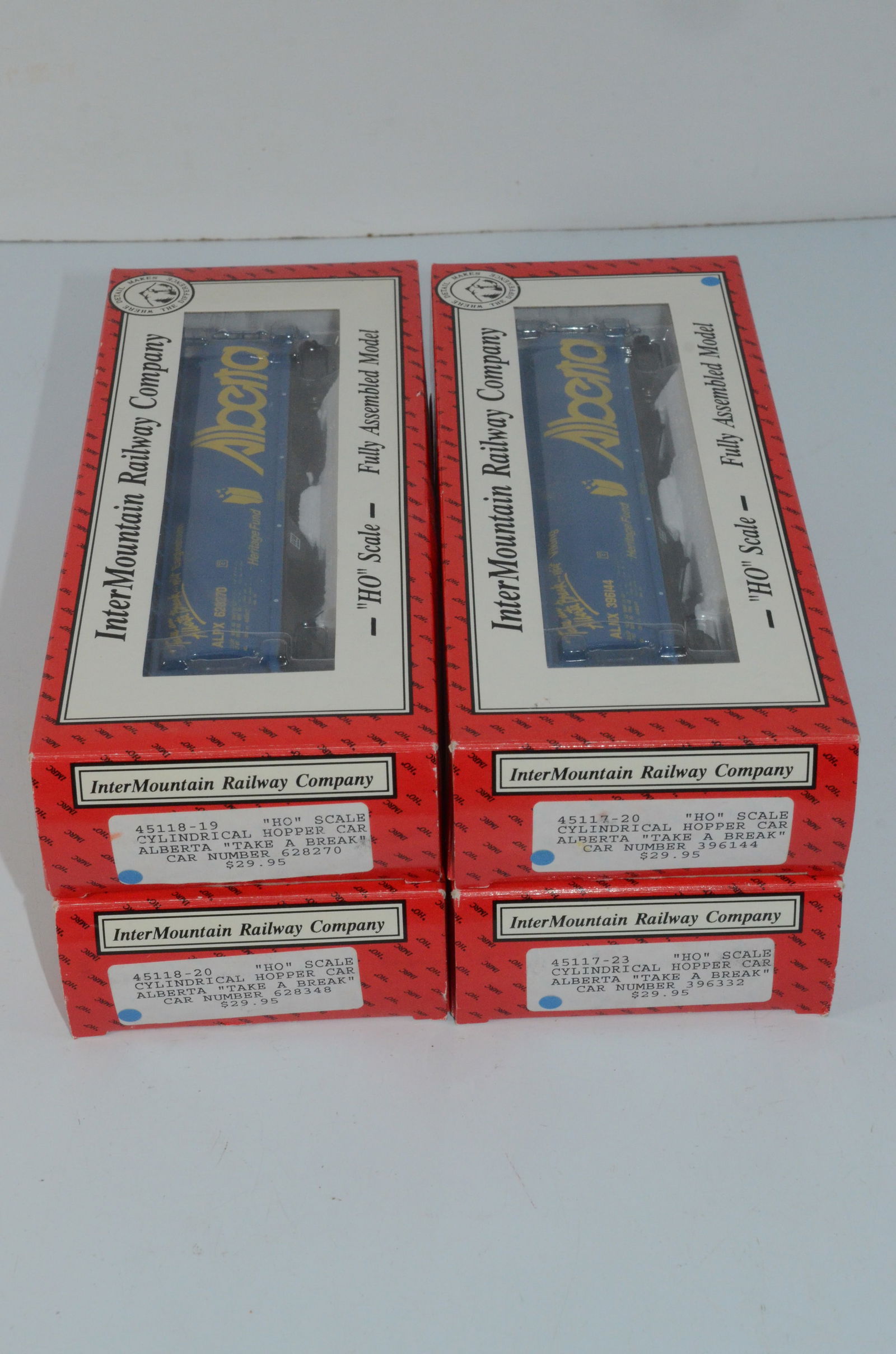 Alberta 4 Car Cylindrical Covered Hopper Set-Intermountain Railway-HO Scale (1 of 4)