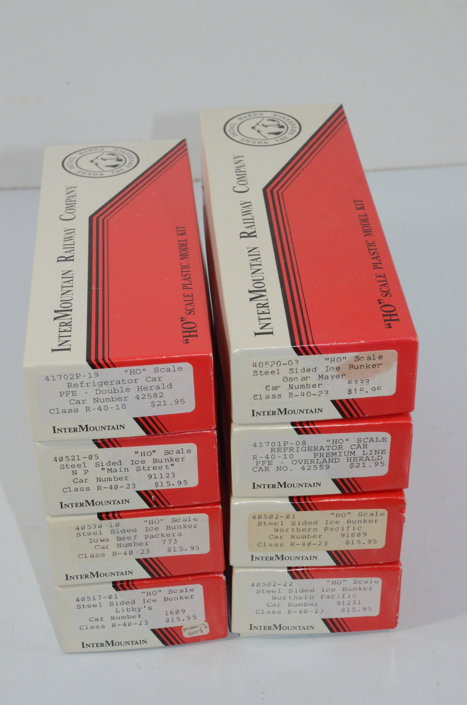 UP/SP/NP/LIBBY 8 Car 40 Foot Refrigerator Car Kit Set-Intermountain-HO Scale (1 of 2)