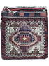 Antique Baluch Complete Bag Face on Ivory Field Circa. 1900