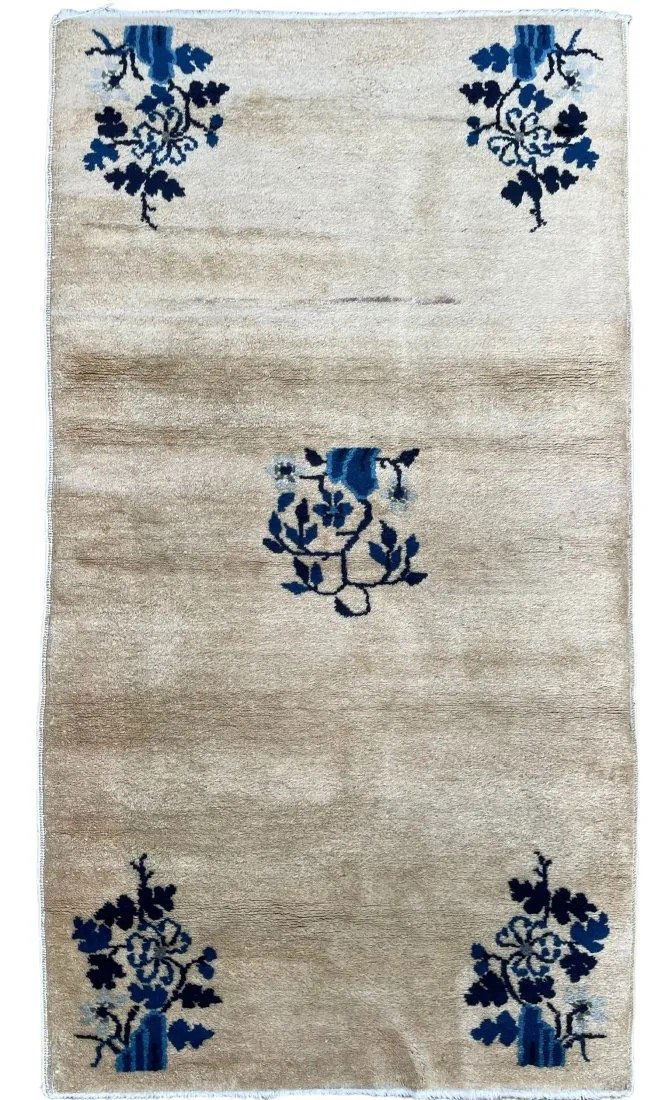 Antique Chinese Wool Rug, Circa 1900 (1 of 3)