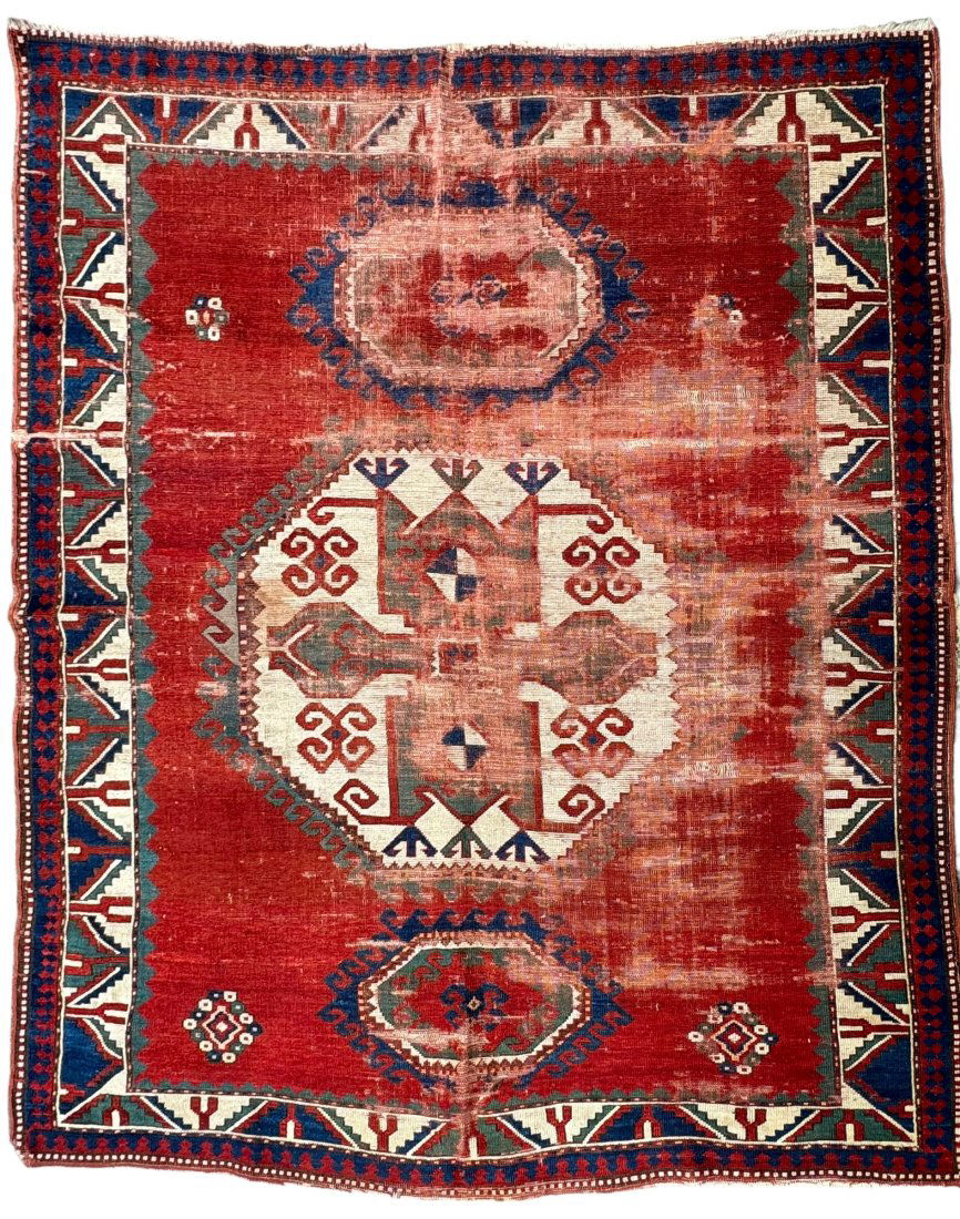 Antique Caucasian Kazak Rug, Wool on a Wool Foundation, Circa 1860 (1 of 5)