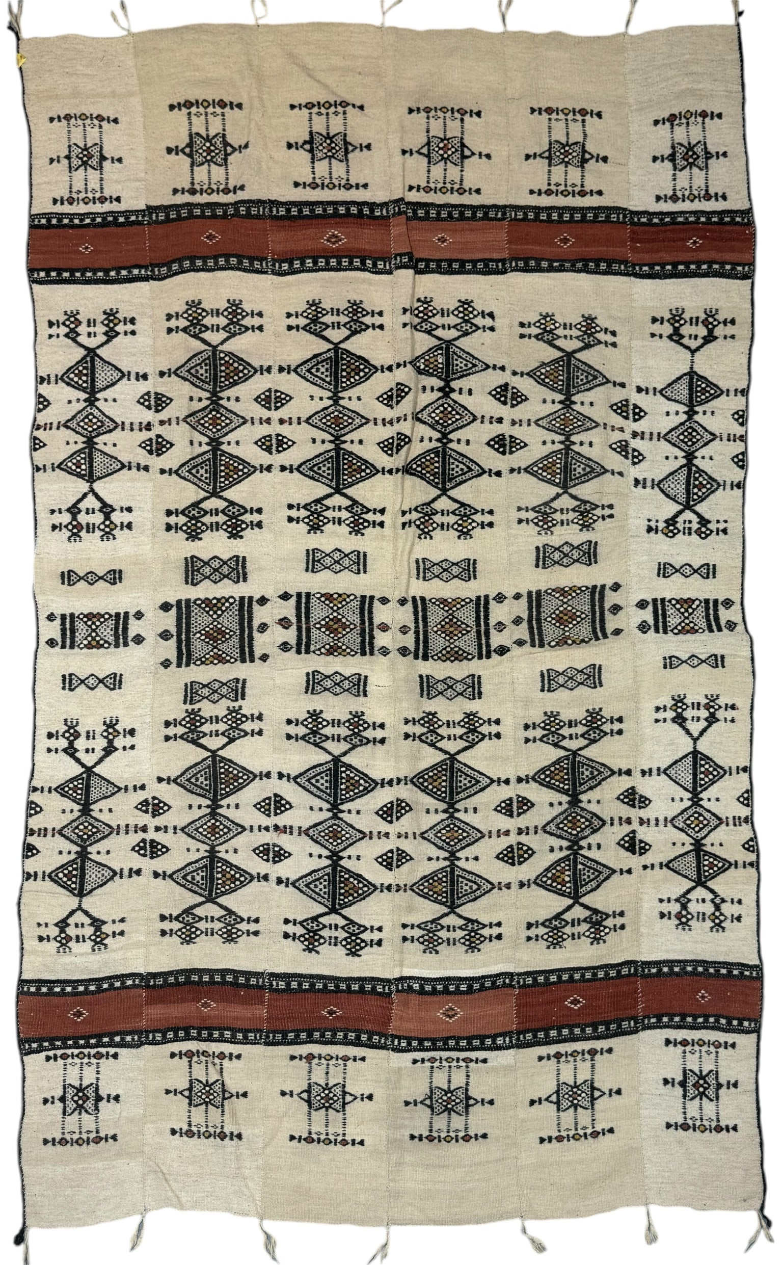 Fulani Wool Kilim - Blanket With Natural Colour Yarn (1 of 4)