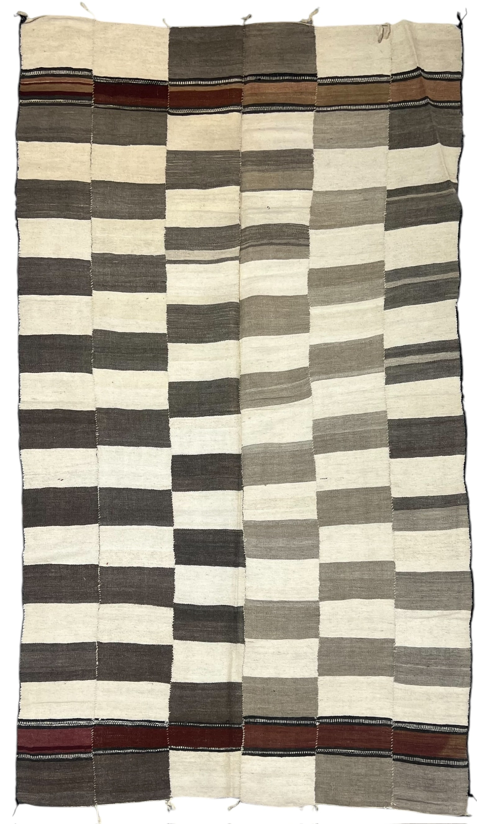 Fulani Wool Kilim - Blanket With Natural Colour Yarn (1 of 6)
