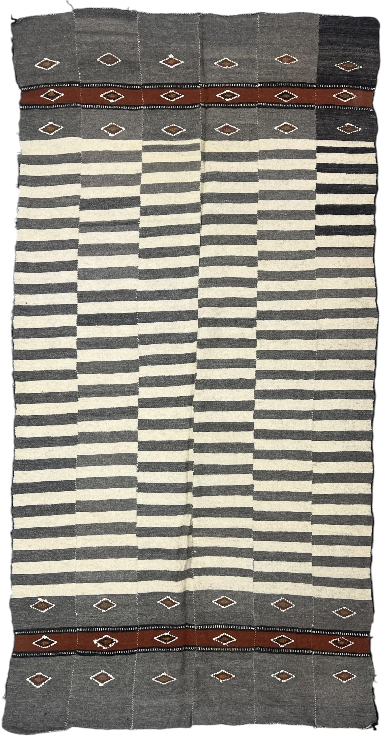 Fulani Wool Kilim Blanket With Natural Colour Yarn (1 of 4)