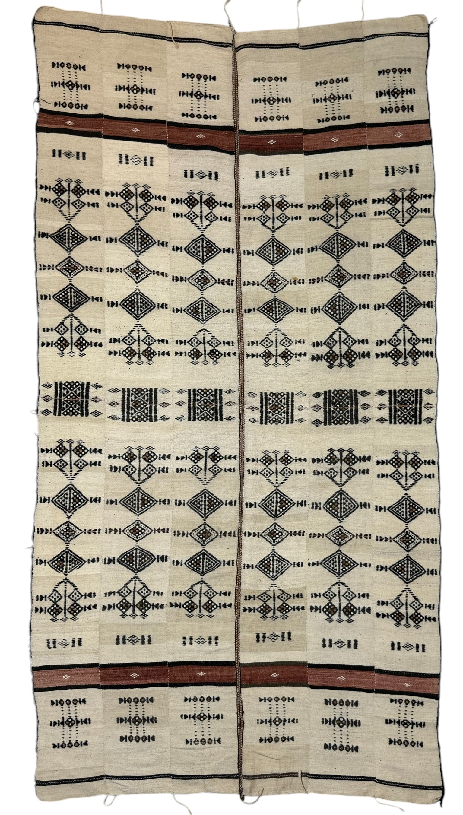 Fulani Wool Kilim - Blanket With Natural Colour Yarn (1 of 1)