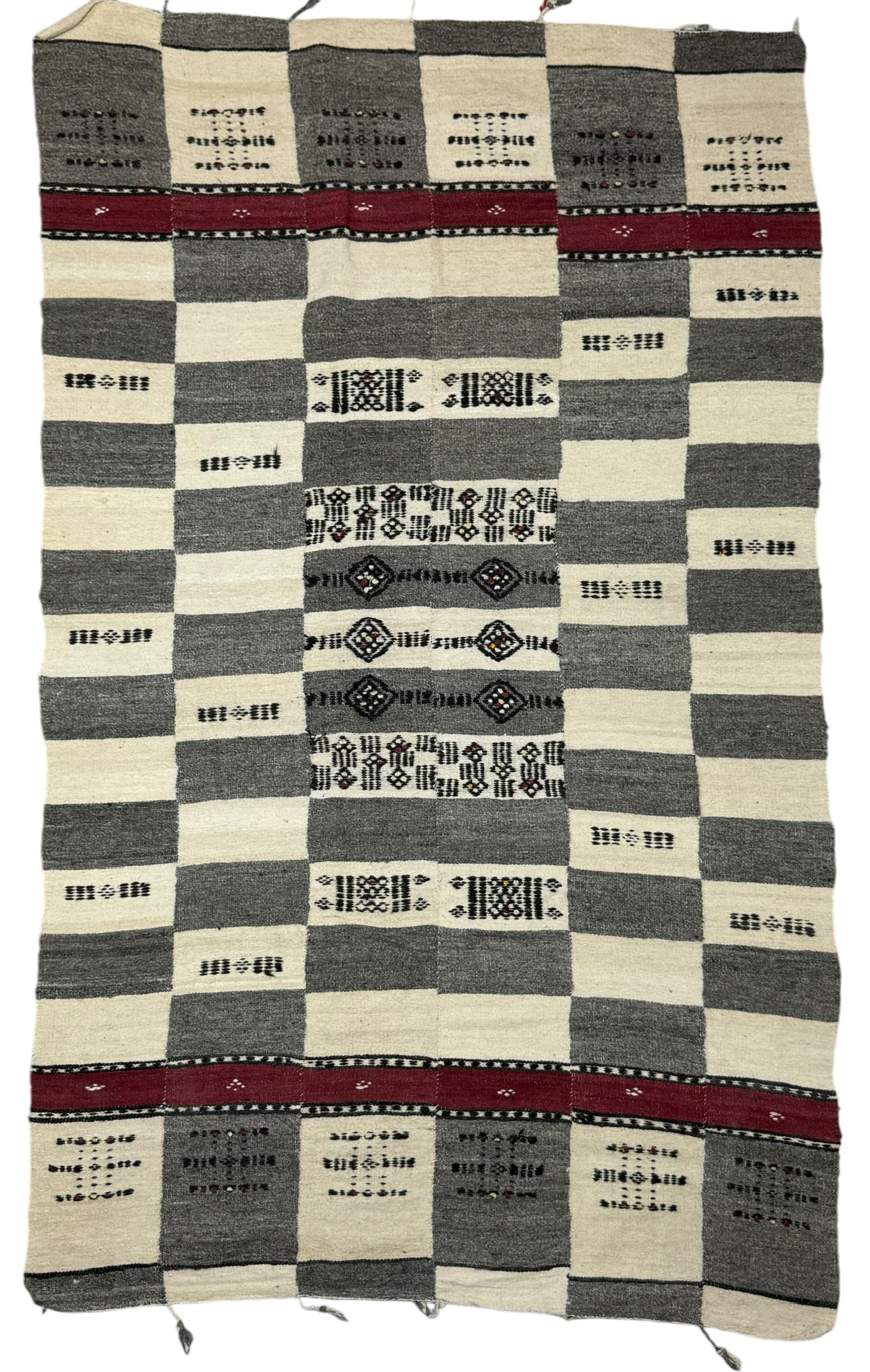 Fulani Wool Kilim - Blanket With Natural Colour Yarn (1 of 4)