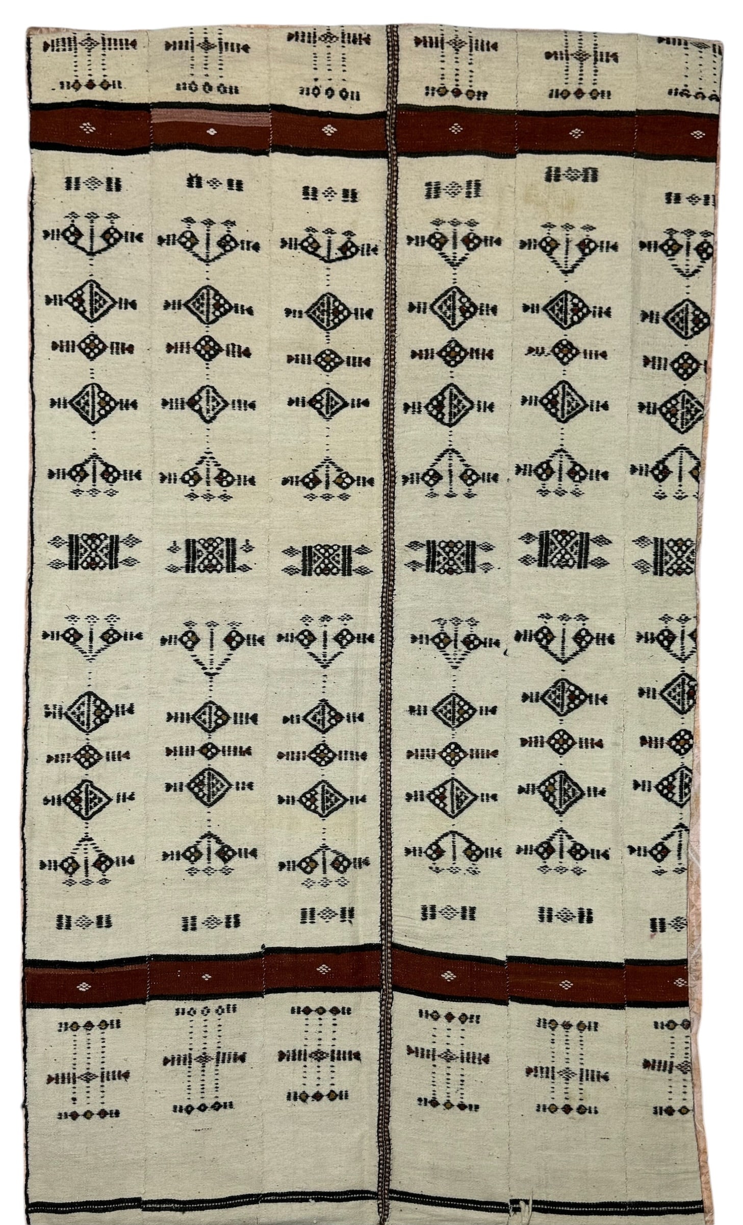 Fulani Wool Kilim - Blanket With Natural Colour Yarn (1 of 2)