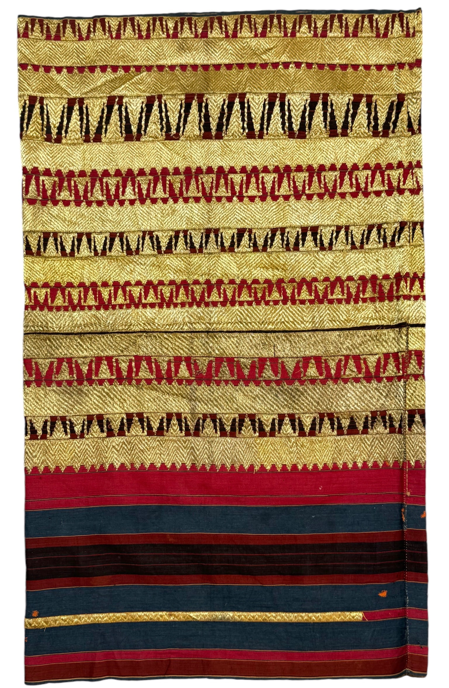 Indonesian Tapi Sarong - Sumatra Skirt - Late 19th Century: Indonesian Tapi Sarong-Sumatra Skirt. Late 19th Century. In the southern tip of Sumatra, the women of created a distinctive genre of garments that exemplified their family prestige, clan identity and 