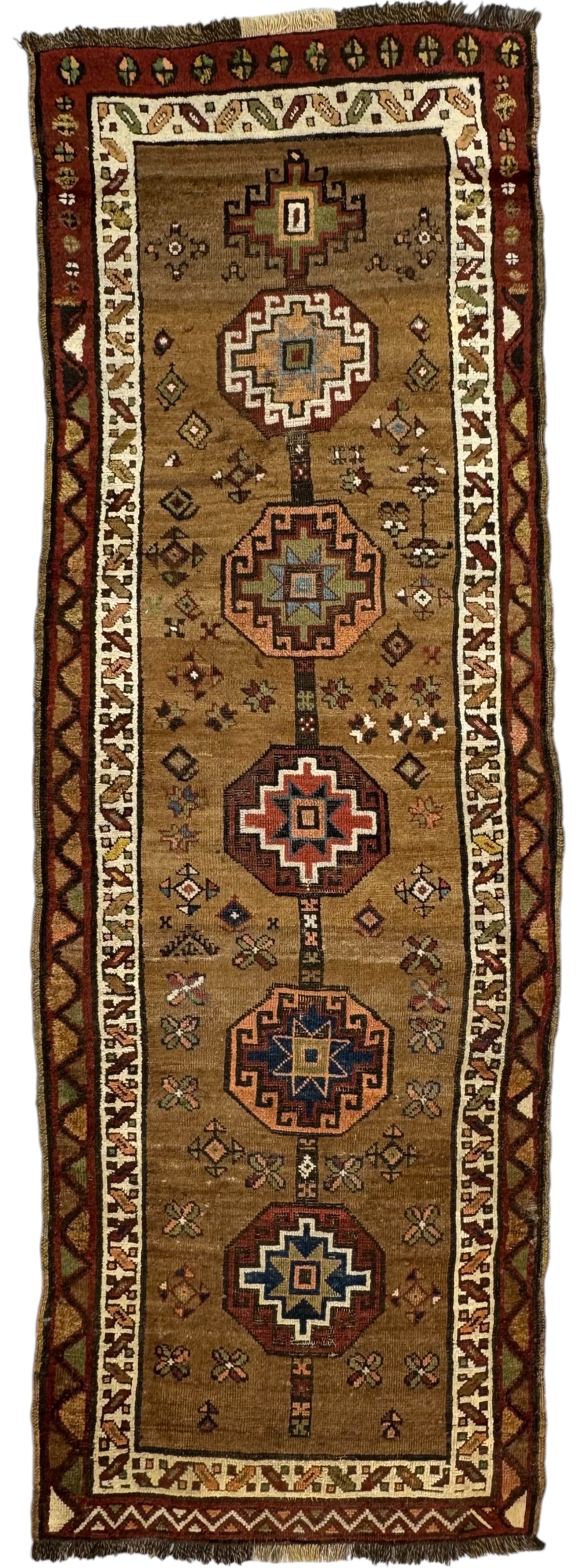Antique Serabi Long Rug Wool and Camel Hair On Wool Foundation Circa. 1900: Antique Serabi Long Rug Wool and Camel Hair On Wool Foundation Circa. 1900. Size: 283 cms x 96 cms (111 ins x 38 ins . FREE PACKING AND SHIPPING UK/Worldwide for any quantity of Sold items listed on a