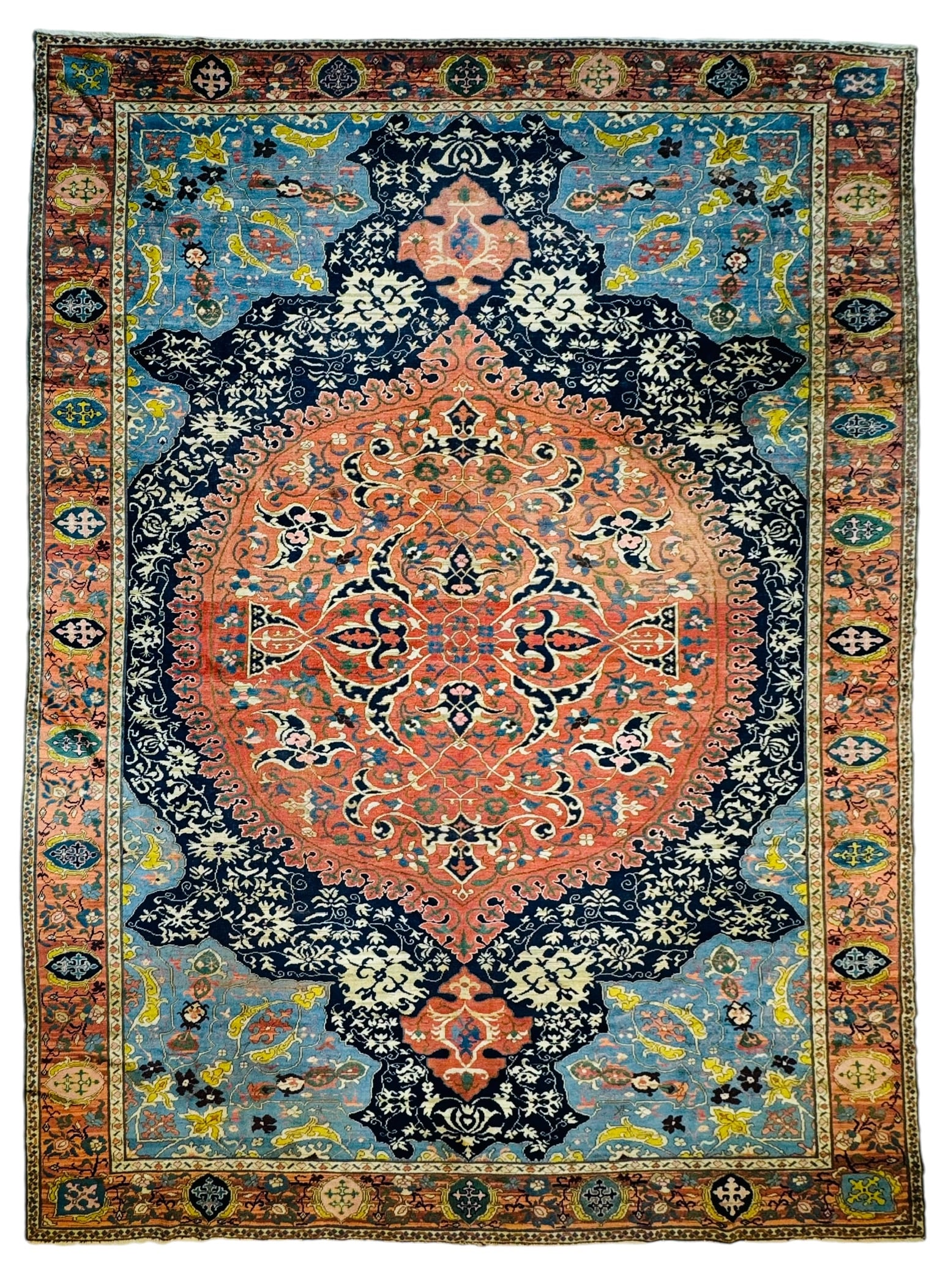 Very Fine Large Decorative Medallion Ushak Tuduc Carpet Circa. 1925 (1 of 11)