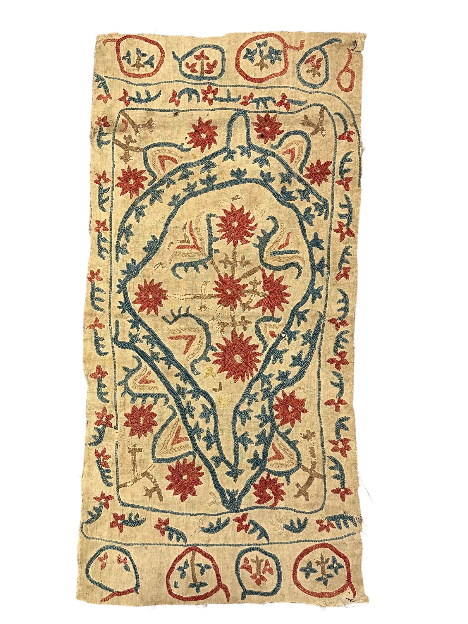 Rare Antique Ottoman Embroidery Wool On Cotton Circa 1800: Rare Antique Ottoman Embroidery Wool On Cotton Circa 1800 Size: 82 cm x 40 cm (32 ins x 16 ins). TORG AUCTIONS offers bespoke packing and international and domestic shipping logistics for sold items. 