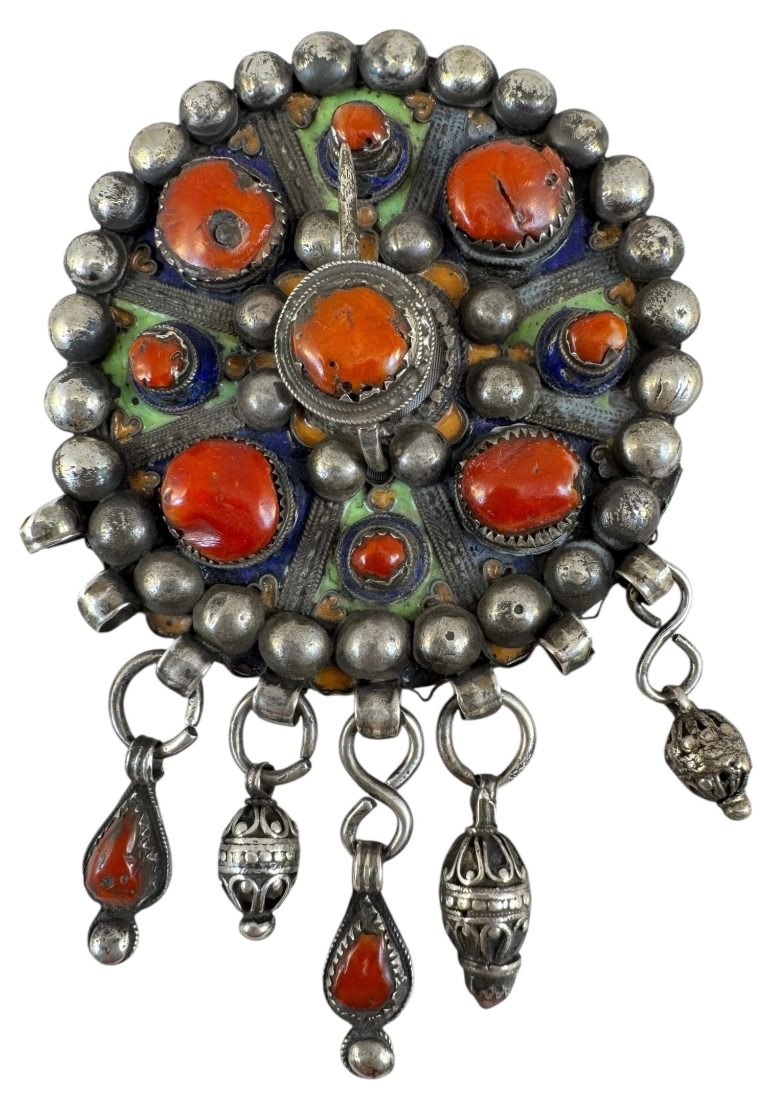 Antique Silver Tabzimt, from the Beni Yenni region of Great Kabylia, Algeria Circa 1880 (1 of 2)