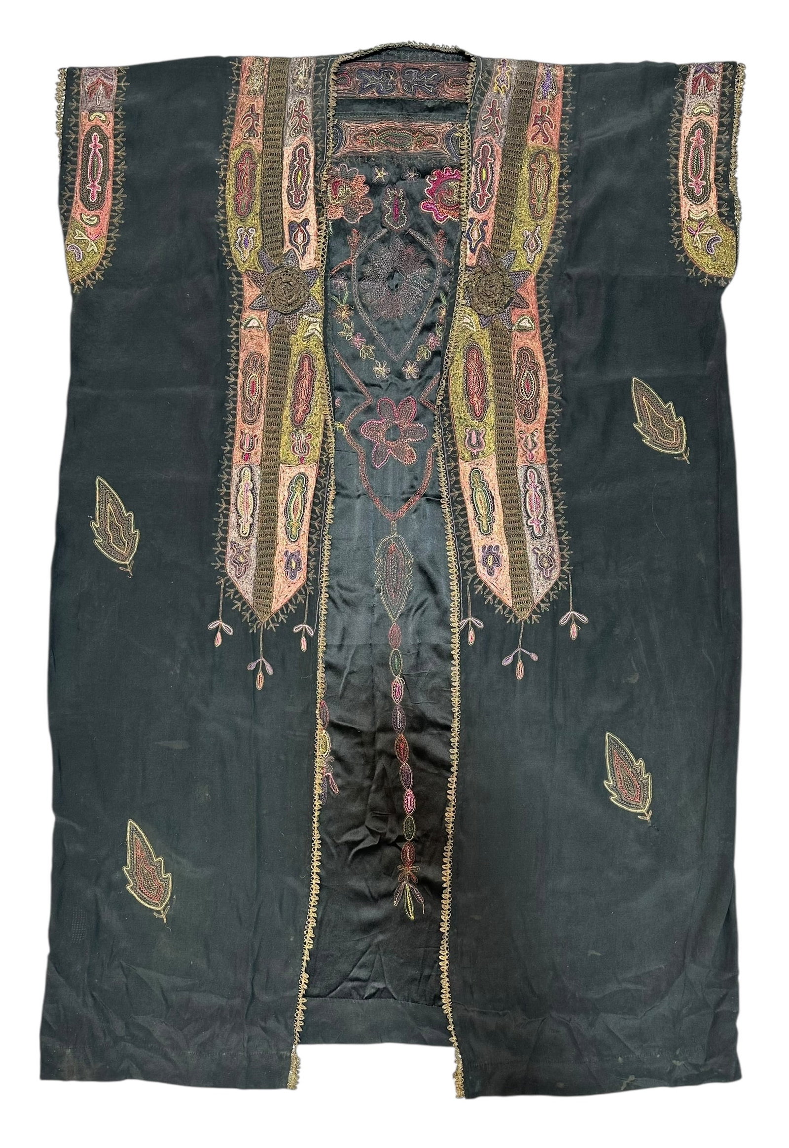 Antique Ottoman Syrian Damascene Abaya With Metallic Thread Embroidery, Circa. 1900 (1 of 8)