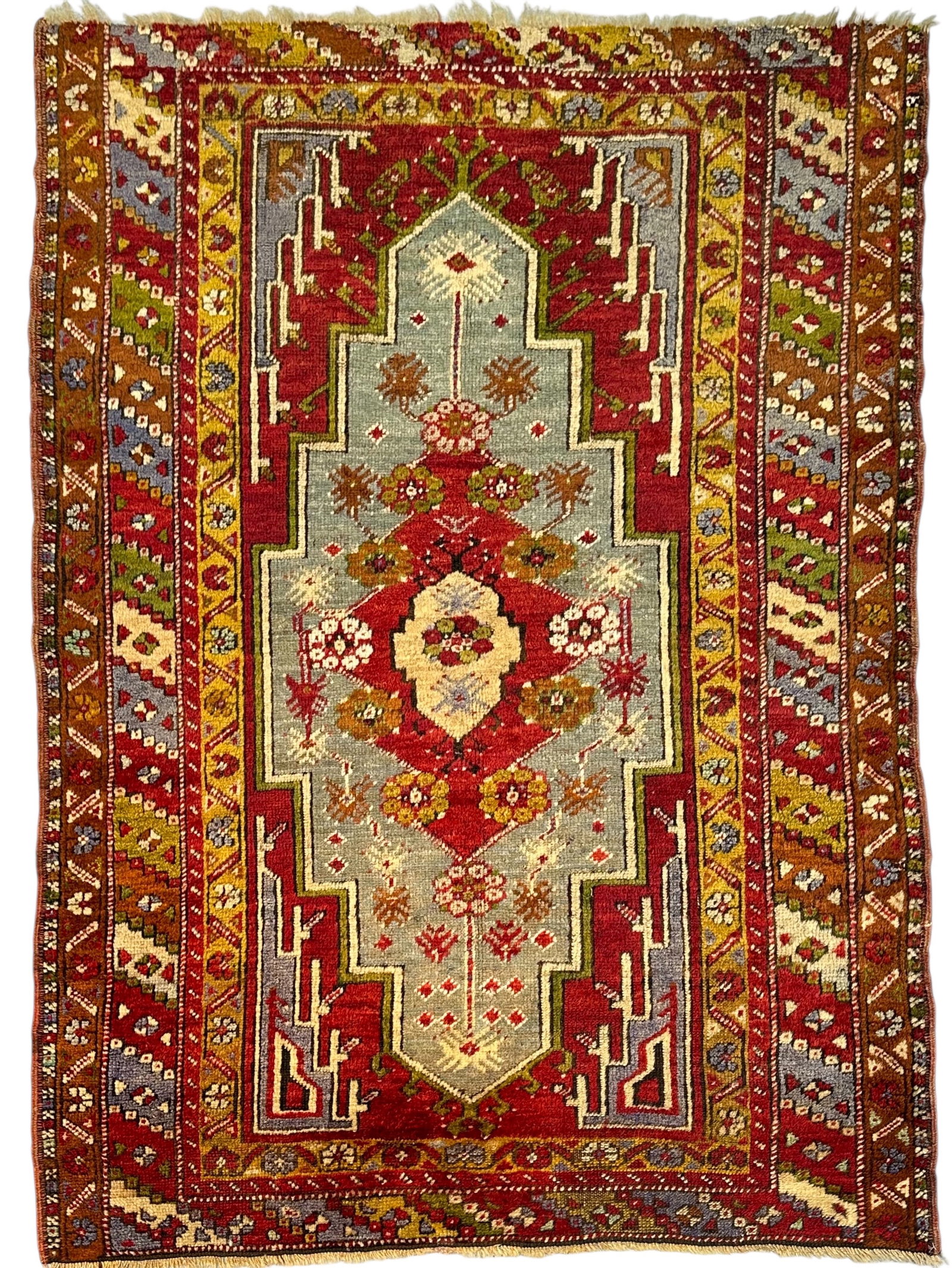 Antique Turkish Bergama Rug Wool On Wool Foundation Circa 1900 (1 of 4)