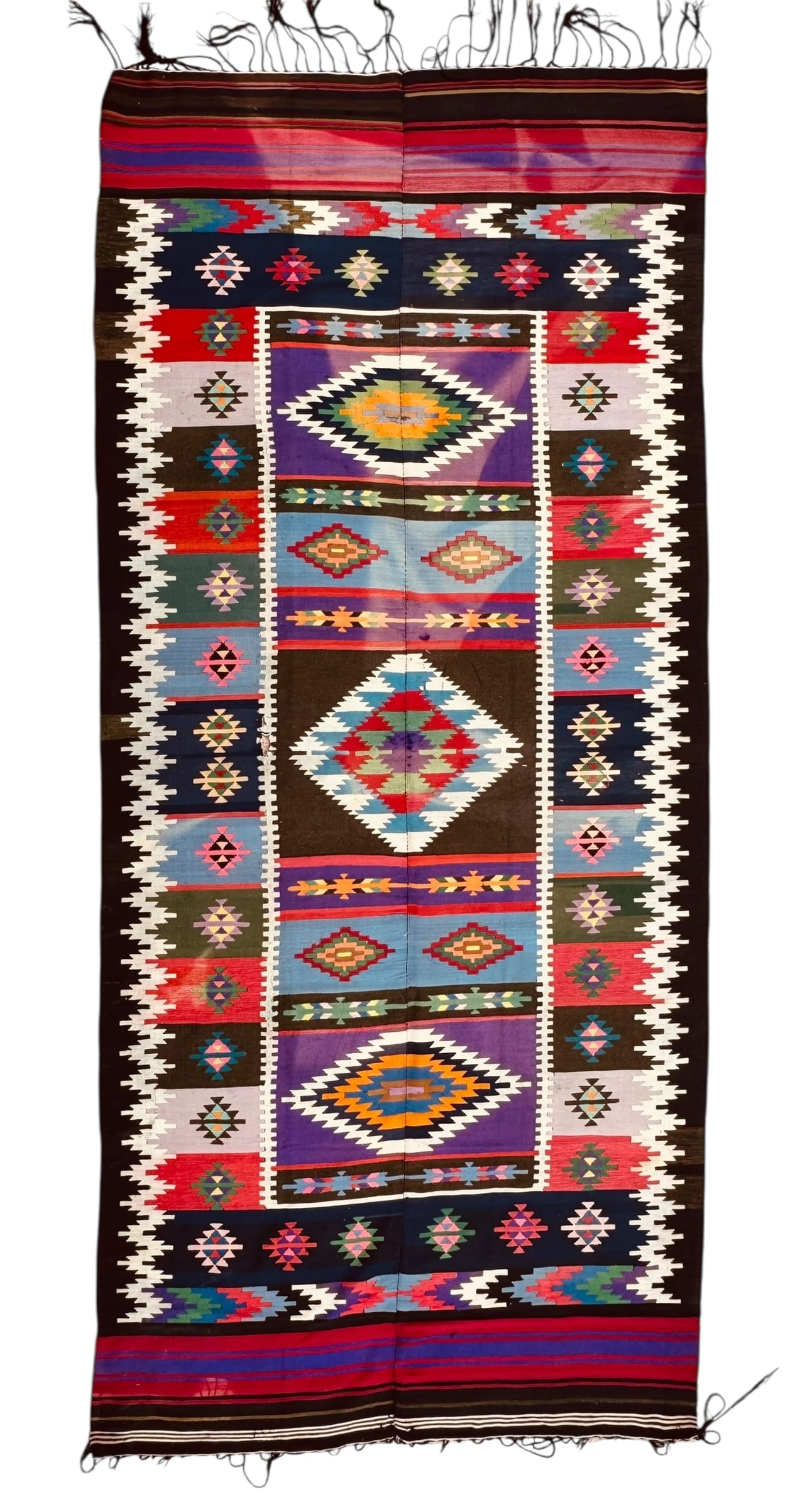Massive Large Antique Aleppo Kilim Wool On Wool Foundation Circa 1920 (1 of 2)