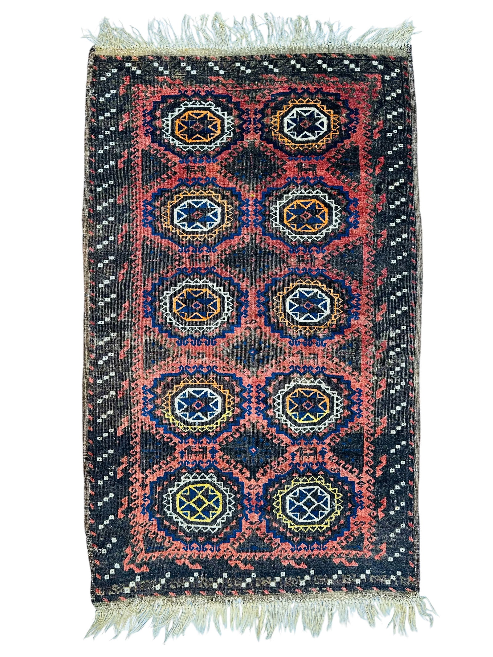 Antique Decorative Baluch Rug Wool And Silk On Wool Foundation Circa 1900 (1 of 4)
