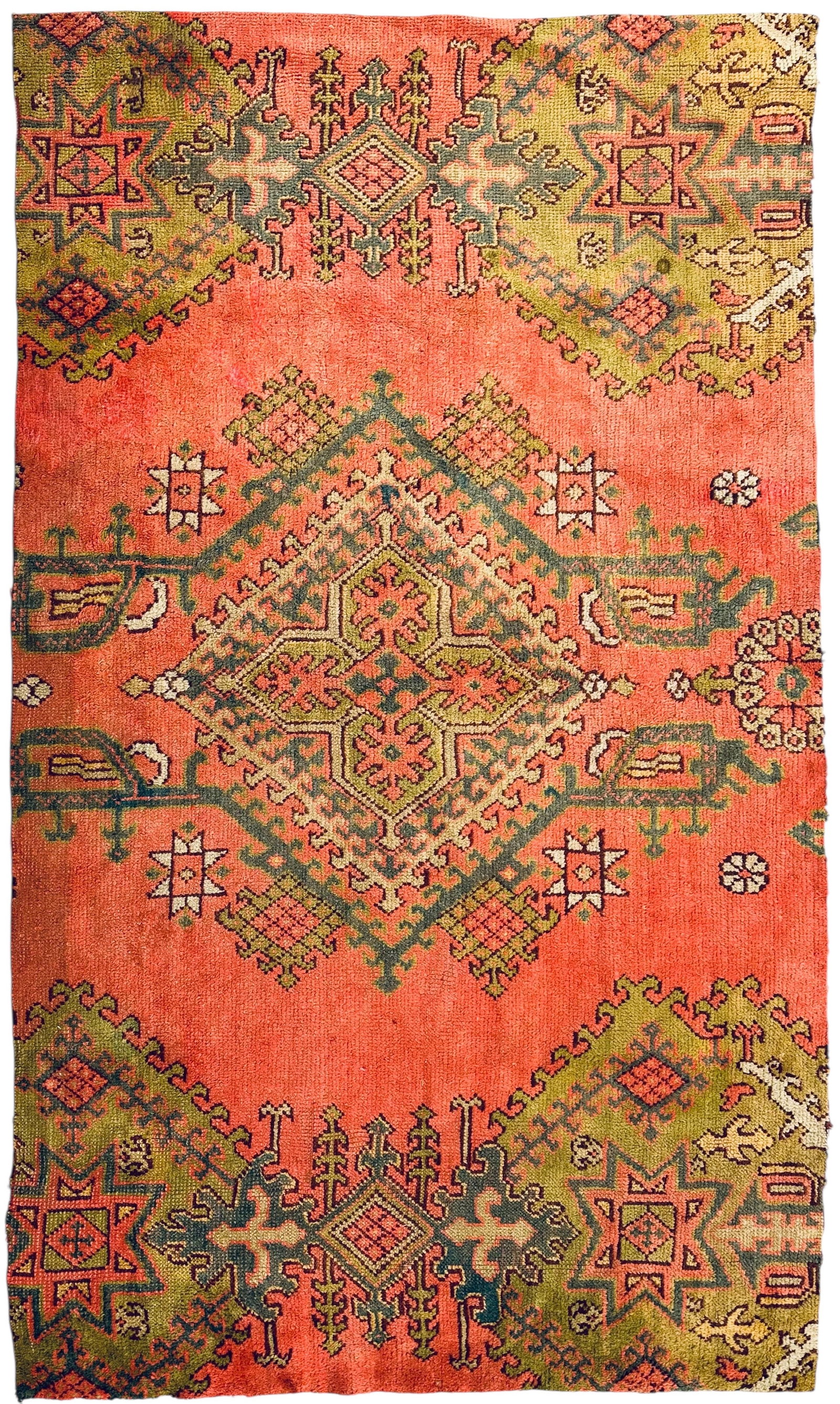 Antique Ushak Rug Fragment Wool On Wool Foundation Circa 1890 (1 of 5)