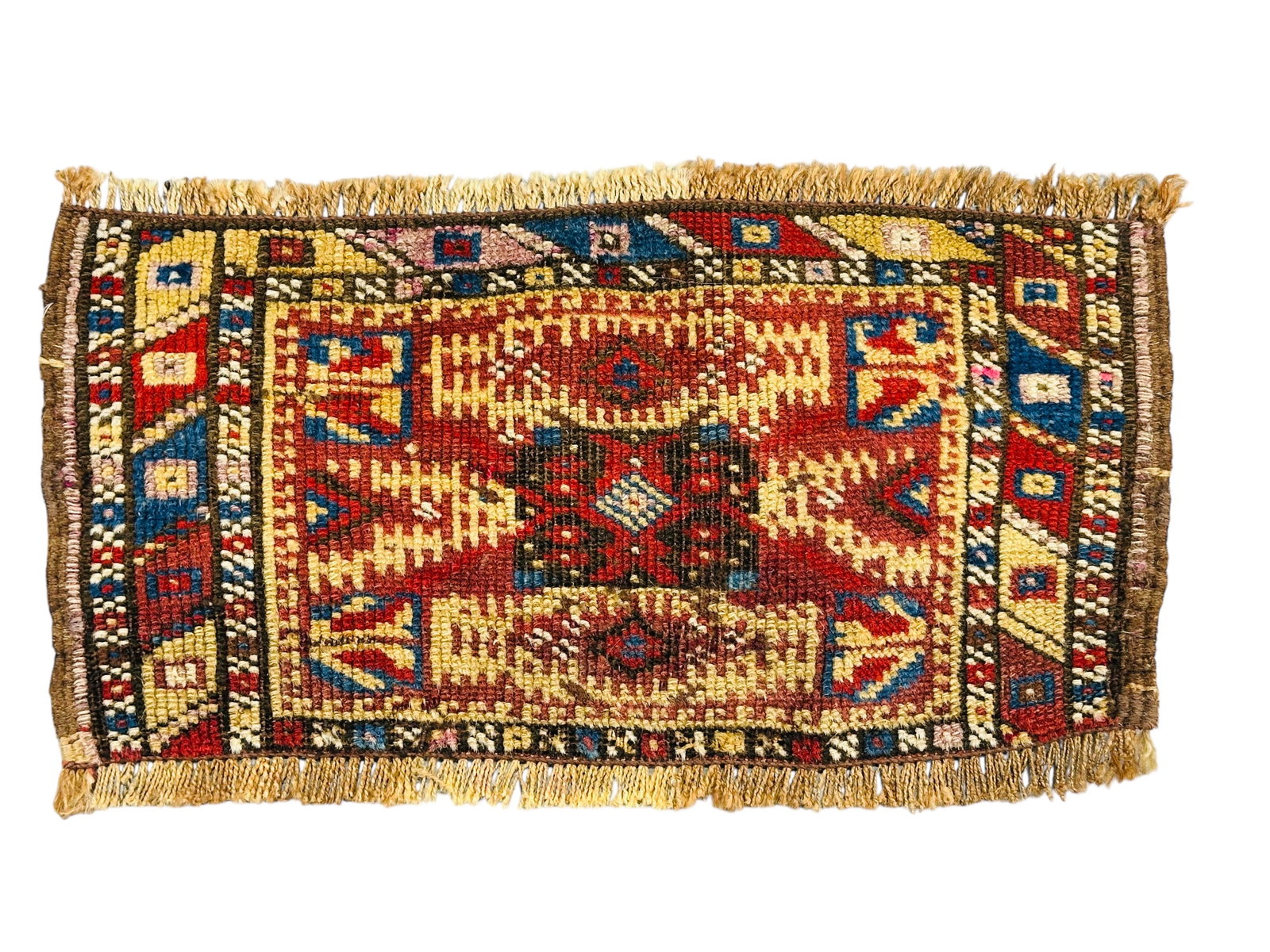 Antique Anatolian Bergama Bag Face Wool On Wool Foundation Circa 1880 (1 of 3)