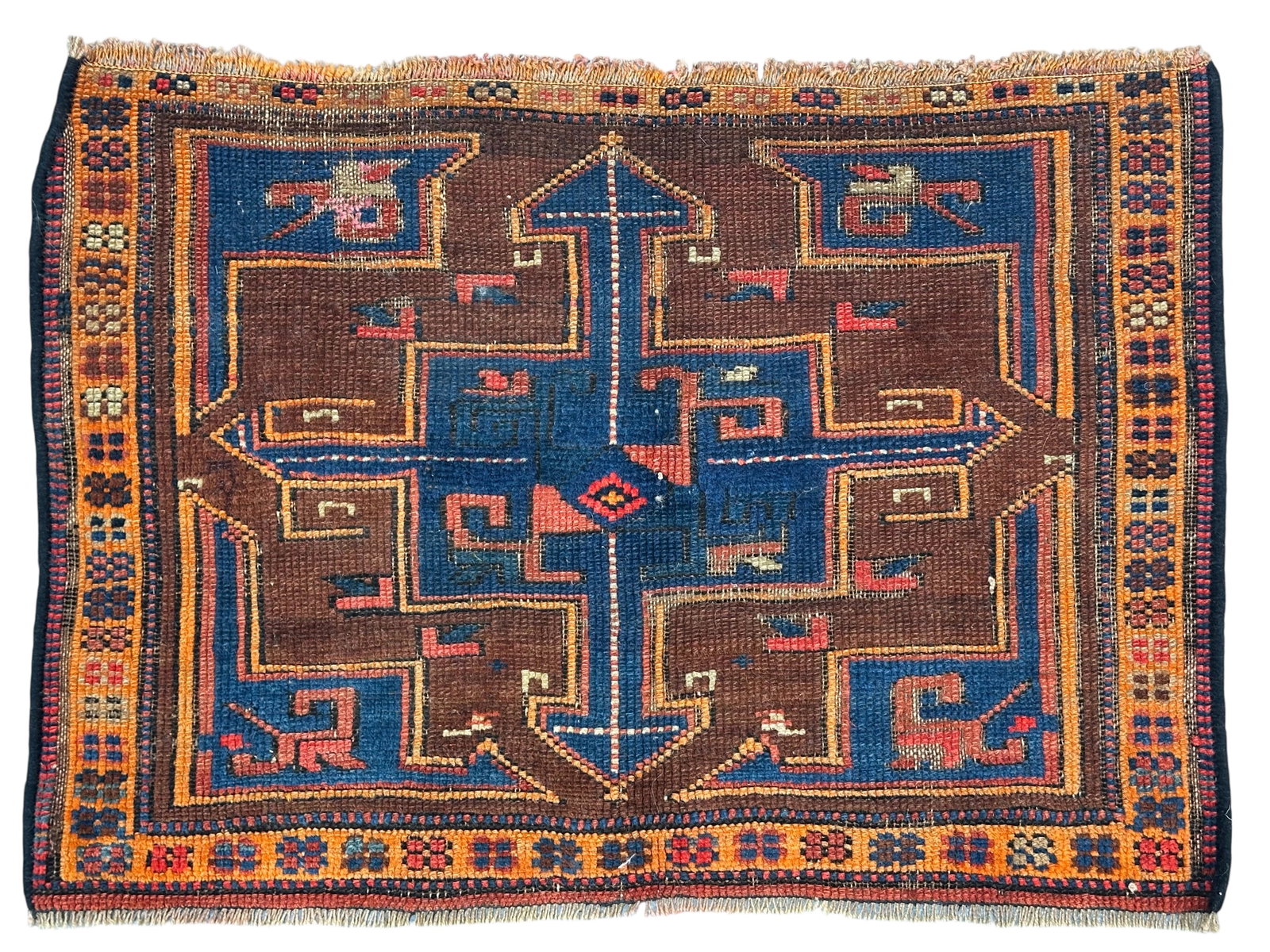 Antique Kurdish Shahsavan Bag Wool On Wool Foundation Circa 1890: Antique Kurdish Shahsavan Bag Wool On Wool Foundation Circa 1890. Size: 72 cm x 50 cm (28 inc x 19.5 ins). TORG AUCTIONS offers bespoke packing and international and domestic shipping logistics for so