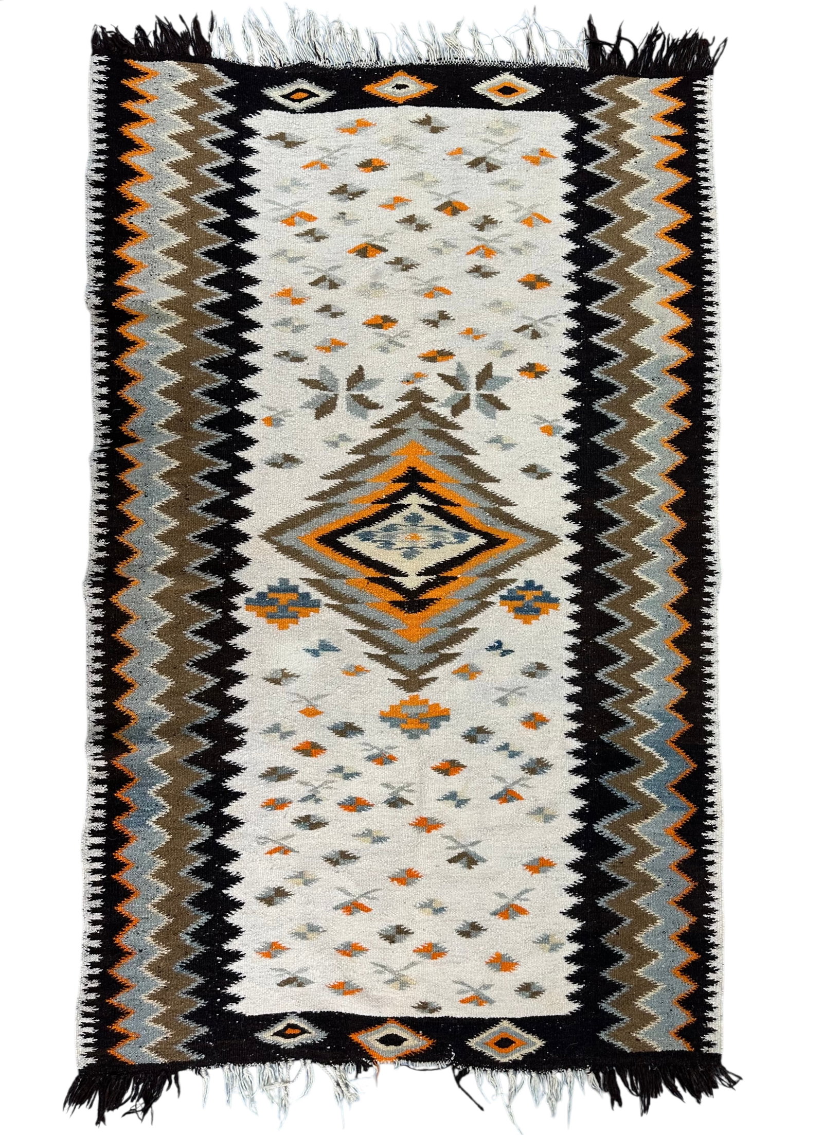 Antique Rio Grande , Wool On A Wool Foundation, Circa 1930: Antique Rio Grande , Wool On A Wool Foundation, Circa 1930. Size: 200 cm x 129 cm (79 inc x 50 ins). TORG AUCTIONS offers bespoke packing and international and domestic shipping logistics for sold ite