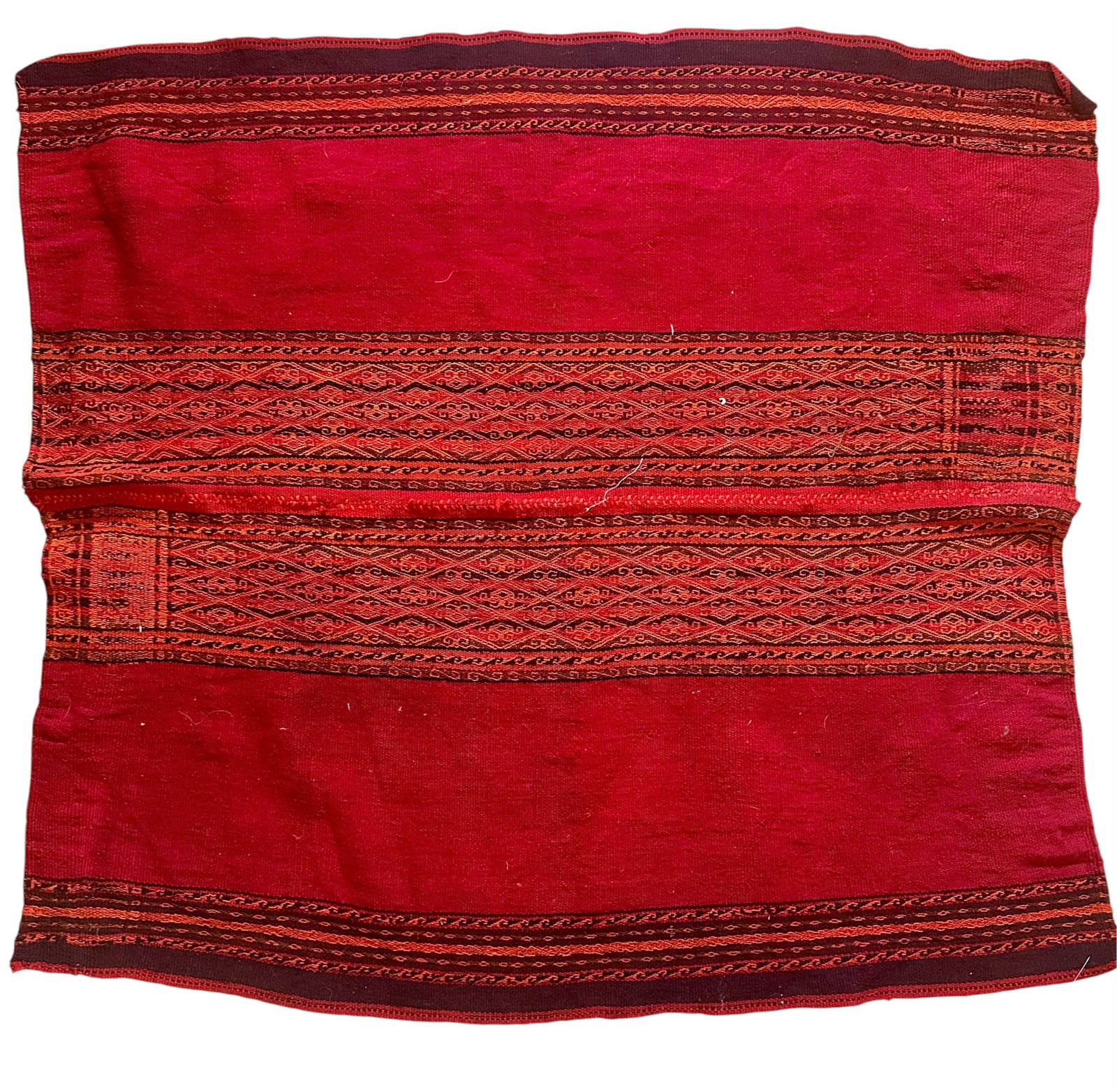 Aymara Woman's Ahuayo Mantle: Aymara Woman's Ahuayo Mantle good condition. Last Quarter of 19th Century. Size: 105 cms x 92 cms (41 ins x 36 ins). The Aymara are an indigenous people living in Bolivia, Peru and Chile, mainly in th