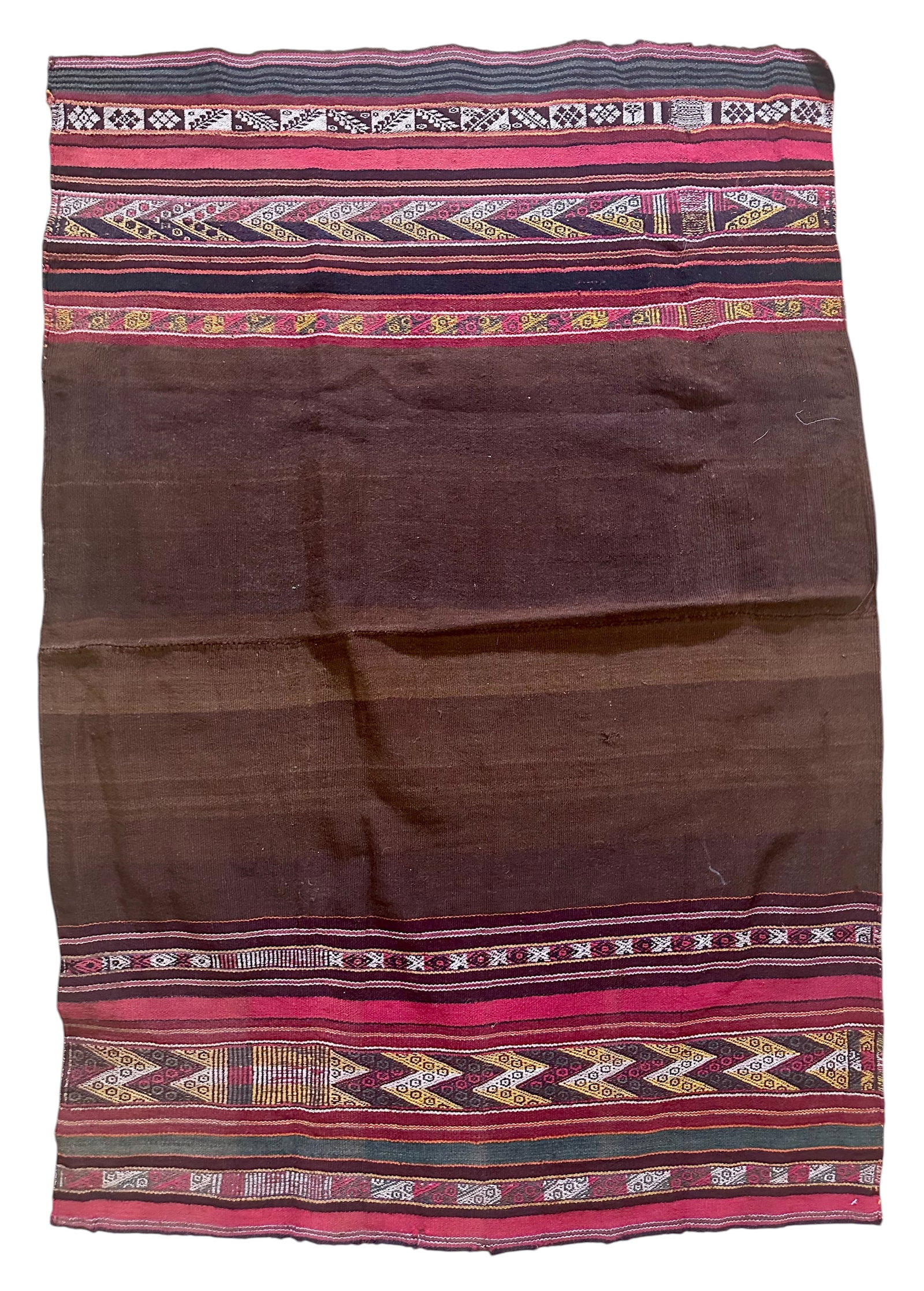 Antique Bolivian Aymara Wool Weave Textile: Antique Bolivian Aymara Wool Weave Textile good condition. Last Quarter of 19th Century. Size: 107 cms x 76 cms (42 ins x 30 ins). The Aymara are an indigenous people living in Bolivia, Peru and Chile