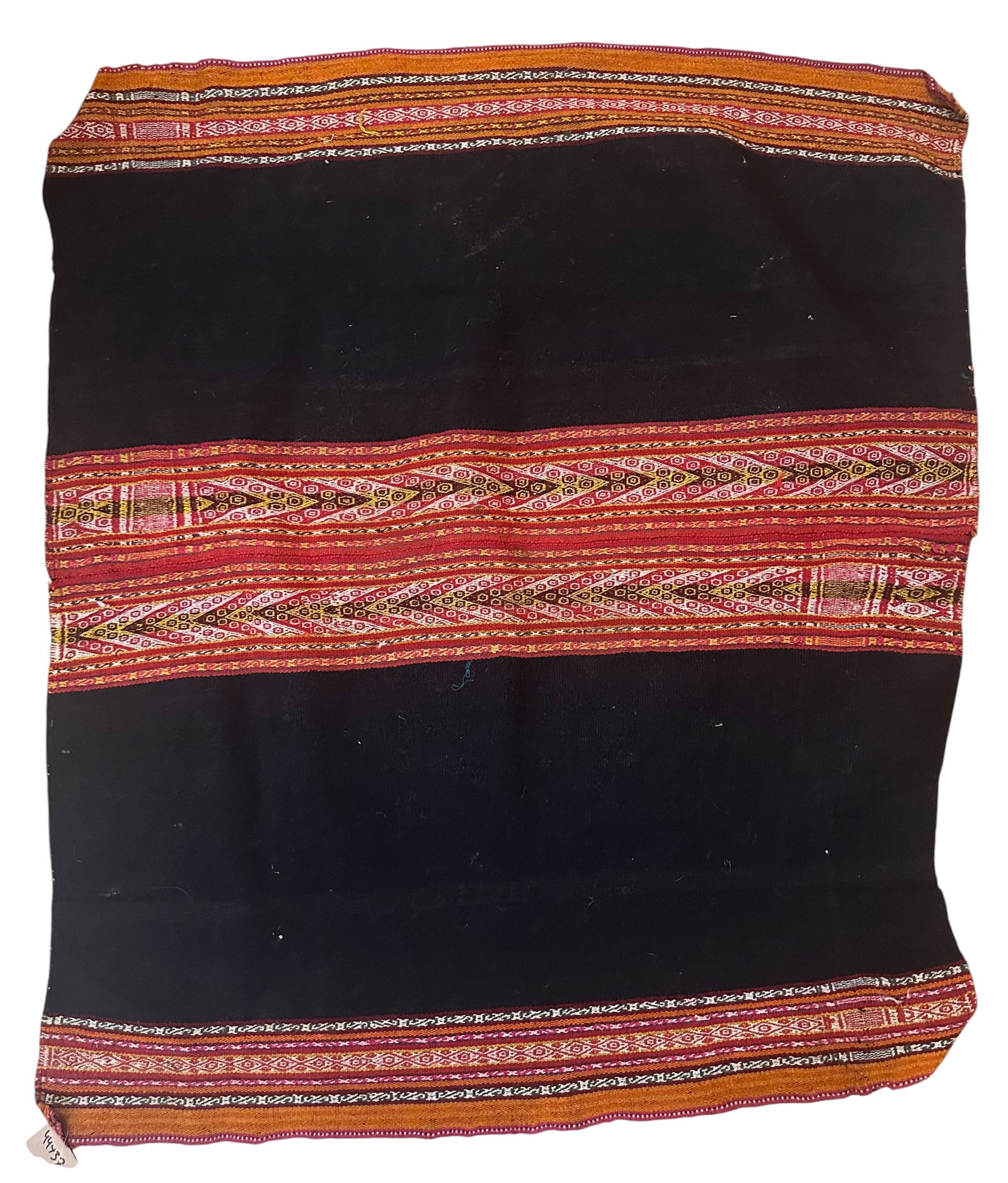 Antique Bolivian Aymara Wool Weave Textile: Antique Bolivian Aymara Wool Weave Textile good condition. Last Quarter of 19th Century. Size: 112 cms x 94 cms (44 ins x 37 ins). The Aymara are an indigenous people living in Bolivia, Peru and Chile
