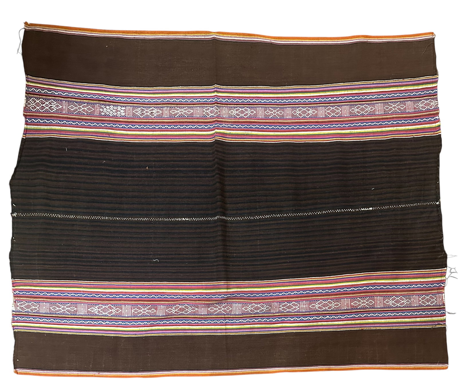 Antique Bolivian Aymara Wool Weave Textile: Antique Bolivian Aymara Wool Weave Textile good condition. Last Quarter of 19th Century. Size: 127 cms x 99 cms (50 ins x 39 ins). The Aymara are an indigenous people living in Bolivia, Peru and Chile