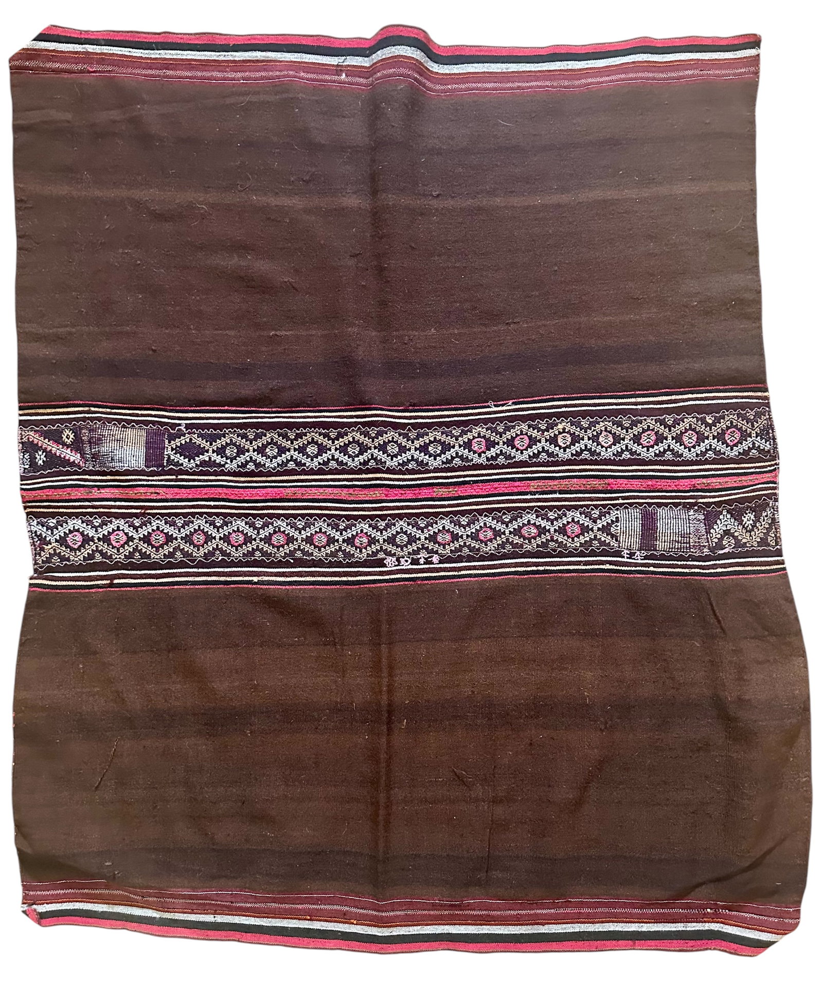 Antique Bolivian Aymara Wool Weave Textile: Antique Bolivian Aymara Wool Weave Textile good condition. Last Quarter of 19th Century. Size: 110 cms x 92 cms (43 ins x 36 ins). The Aymara are an indigenous people living in Bolivia, Peru and Chile