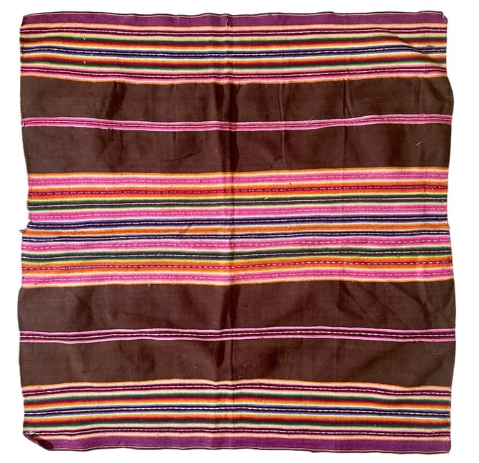 Antique Bolivian Aymara Wool Weave Textile: Antique Bolivian Aymara Wool Weave Textile good condition. Last Quarter of 19th Century. Size: 130 cms x 122 cms (51 ins x 48 ins). The Aymara are an indigenous people living in Bolivia, Peru and Chil