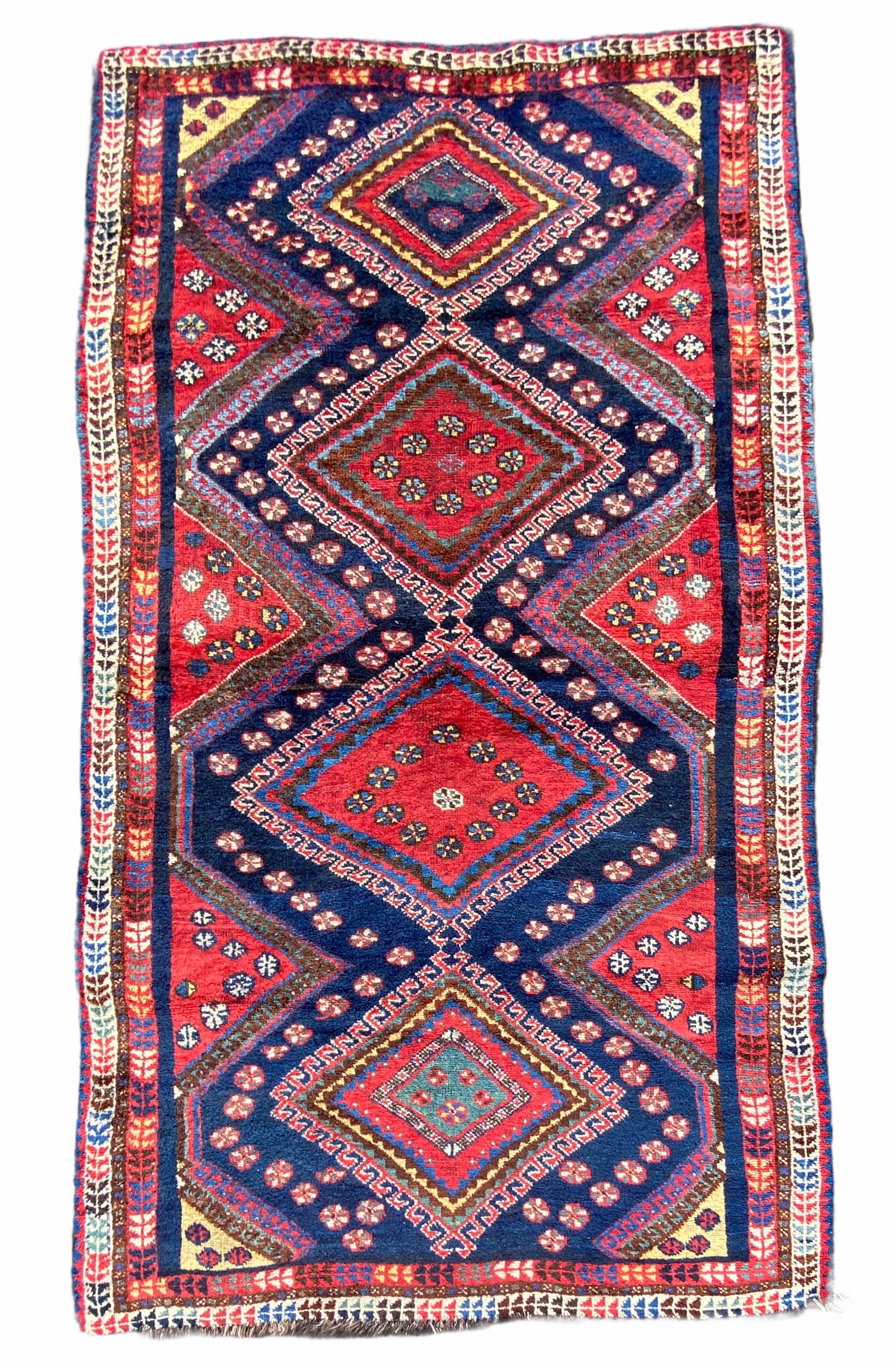 Very Decorative Antique Kurdish Runner Wool On Wool Foundation Circa 1900: Very Decorative Antique Kurdish Runner Wool On Wool Foundation Circa 1900. Size 223 cm x 129 cm (88 ins x 51 ins). TORG AUCTIONS offers bespoke packing and international and domestic shipping logistic
