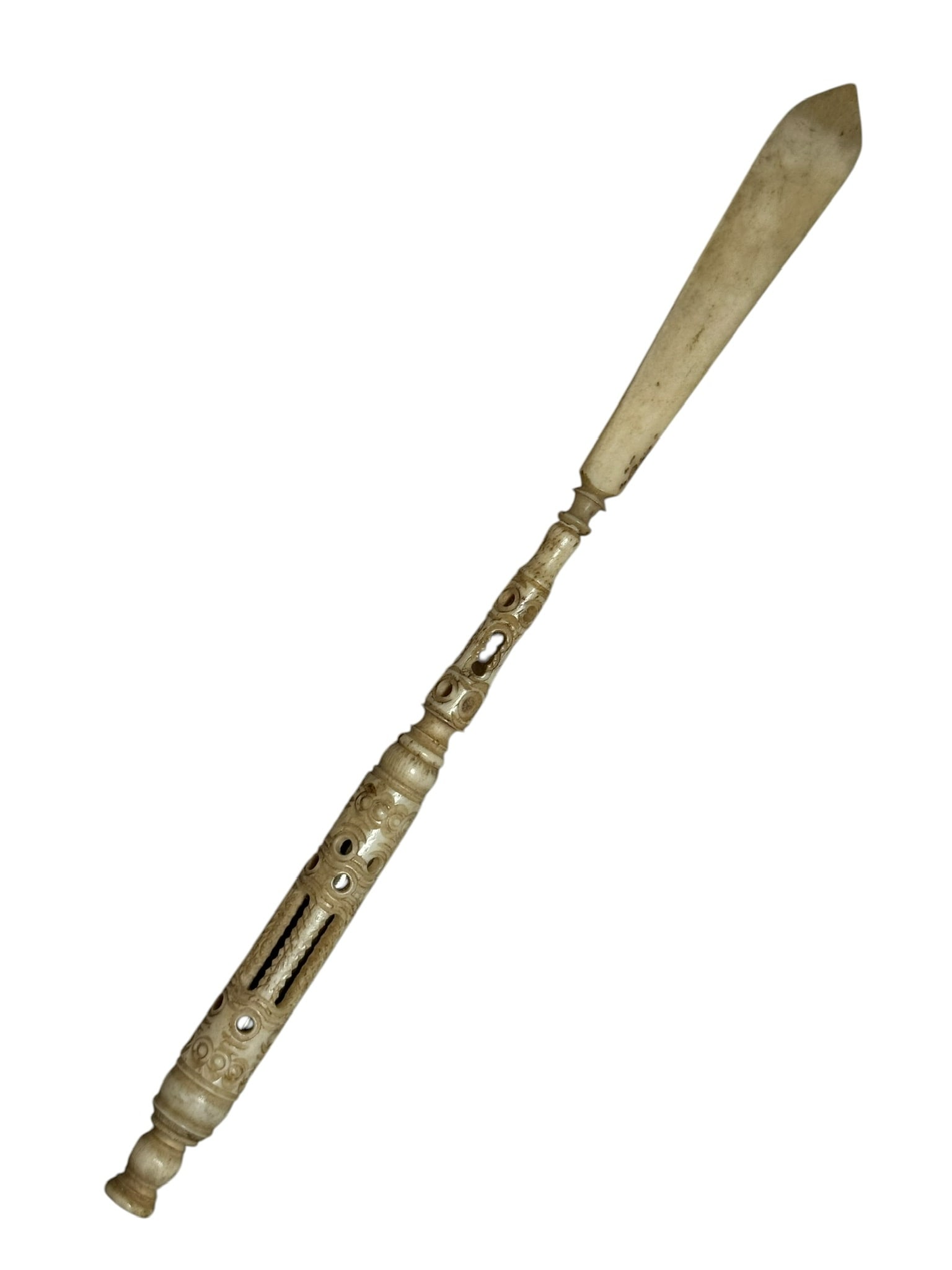 *Antique Carved Bone Stanhope Dip Pen & Letter Opener Nigara Falls Viewer Circa 1900: Antique Carved Bone Stanhope Dip Pen & Letter Opener Nigara Falls Viewer Circa 1900. Size: 22 cm ( 9 ins) . TORG AUCTIONS offers bespoke packing and international and domestic shipping logistics for s