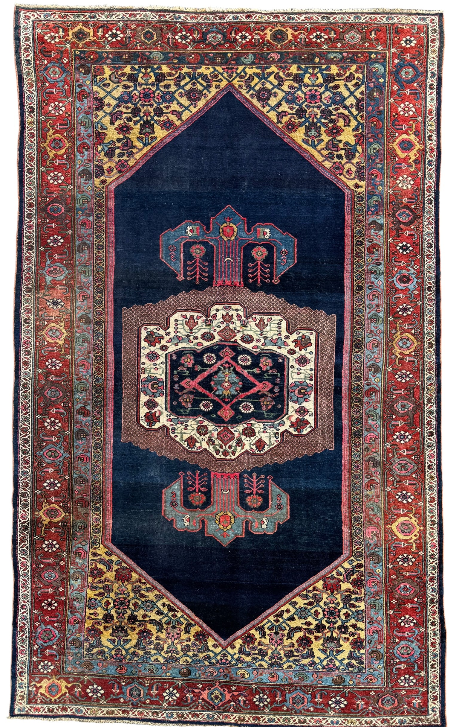 Antique Decorative Kurdish Rug Wool on Cotton Foundation Circa 1890 (1 of 9)