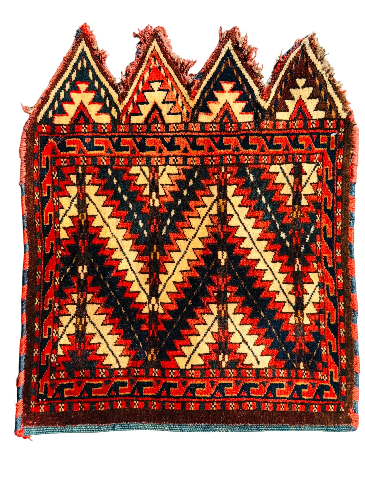 Small Antique Yamut Okbash Wool On Wool Foundation Circa 1900 (1 of 5)