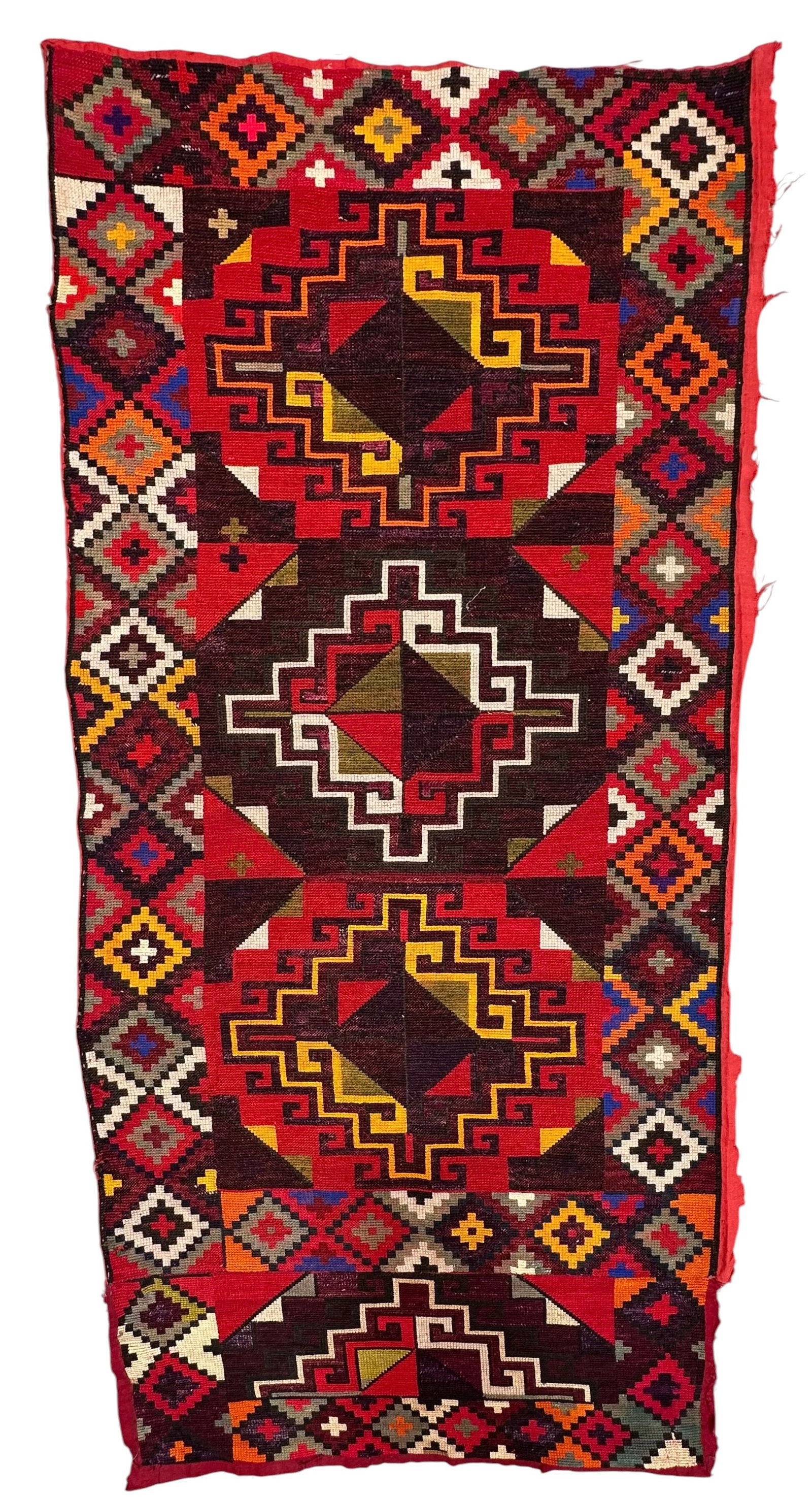 Antique Uzbek Lakai Tribe Silk Embroidery Panel Circa 1900: Antique Uzbek Lakai Tribe Silk Embroidery Panel Circa 1900. Size: 90 cm x 44 cm (35ins x 17ins). TORG AUCTIONS offers bespoke packing and international and domestic shipping logistics for sold items. 