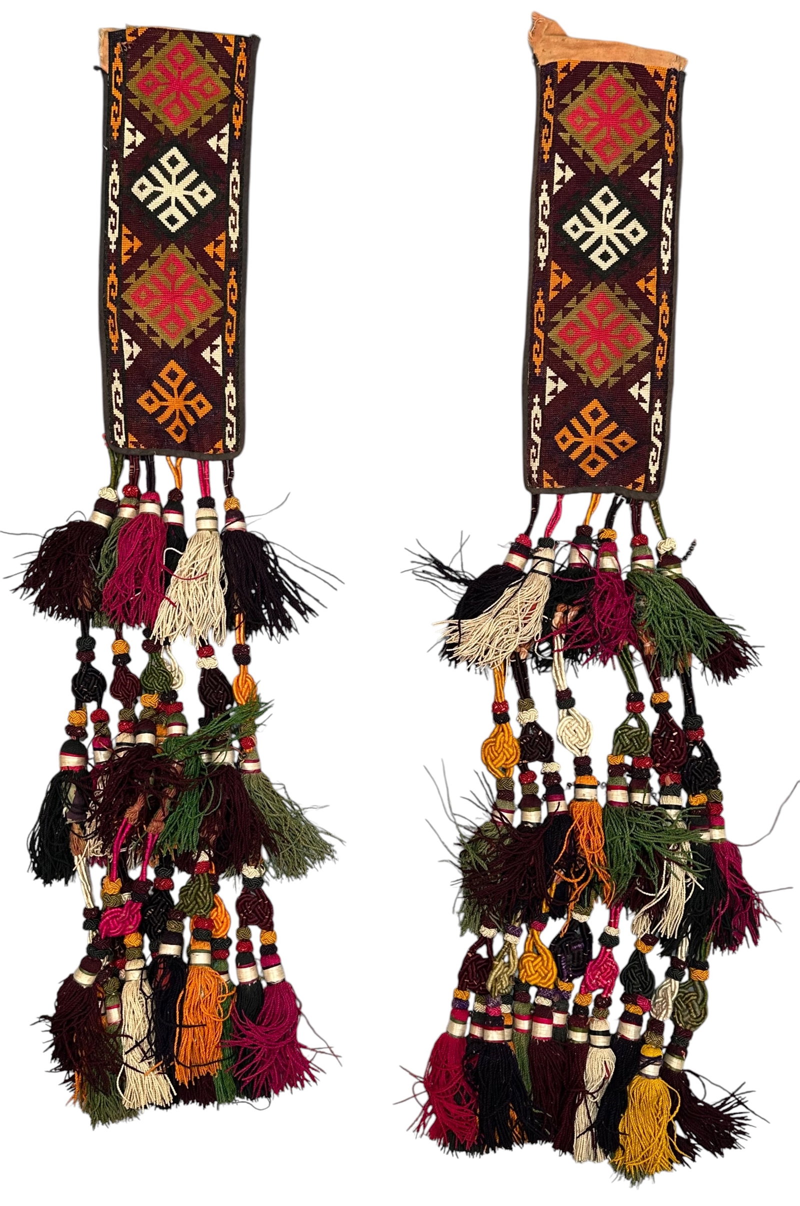 Antique An excellent Silk Cross-Stitched Uzbek Lakai Tribe Uut Kap Ilgich Talismanic Circa 1880: Antique An excellent Silk Cross-Stitched Uzbek Lakai Tribe Uut Kap Ilgich Talismanic Circa 1880. Size: 86 cm x 12 cm (34 ins x 4 ins ). TORG AUCTIONS offers bespoke packing and international and domes