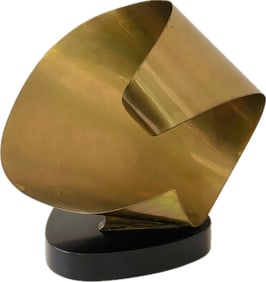 Joseph McDonnell (American) Abstract Flowing Curves Metal Sculpture
