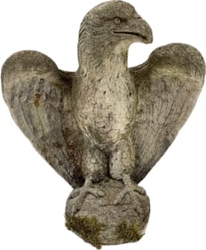 Vintage Eagle Outdoor Garden Concrete Statue