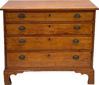 18th Century Connecticut River Valley Region Cherry Chest Of Drawers