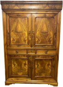 Louis Philippe Book-Matched Armoire