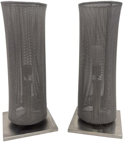 Mesh Cylinder Table Lamps by Automatic, Inc., Chicago