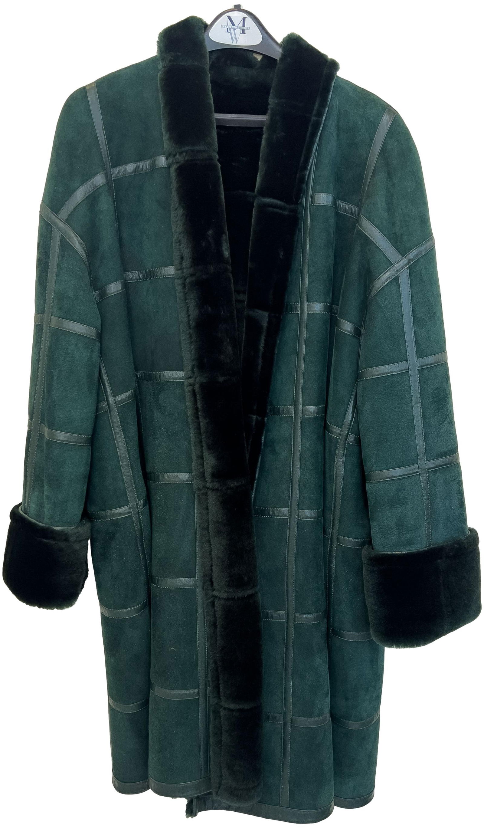 Christian Dior Green Shearling Coat, c. 1970s (1 of 9)