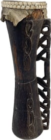 Papua New Guinean Carved Wood Drum (tifa)