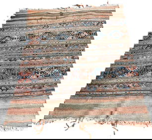 Early 20th Century Caucasian Soumak Kilim Rug