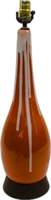 Mid-Century Modern Drip Glaze Pottery Table Lamp
