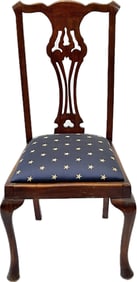 American Chippendale-Style Side Chair With Pierced Splat